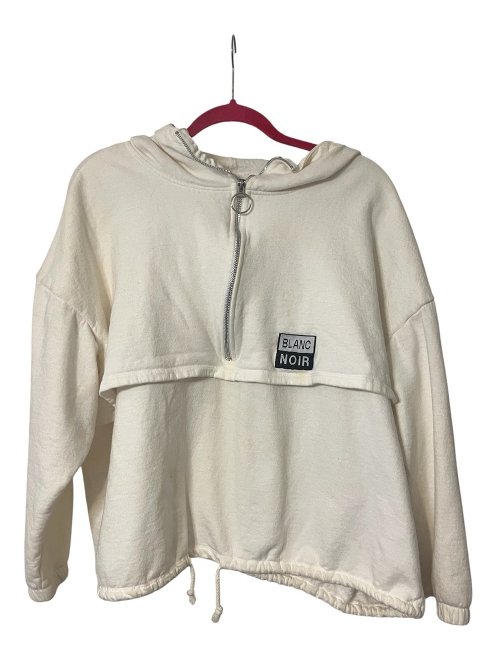 blanc noir Half-Zip Hoodie